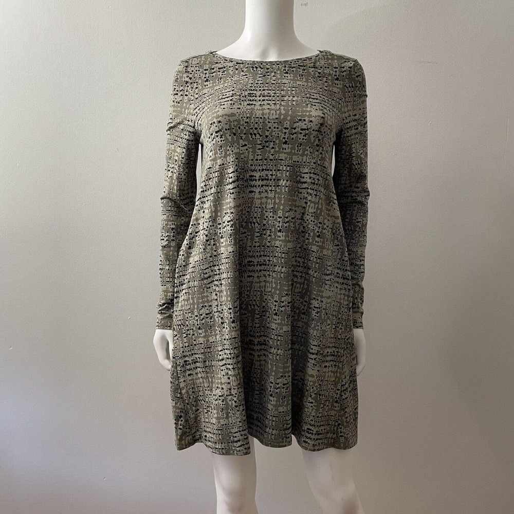 Pact S Dress Mini Camouflage Olive Green Pockets Organic Cotton Recycled Poly